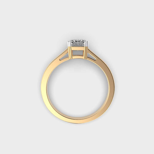 1ct Emerald Solitaire Ring