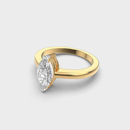 1ct Marquise Solitaire Ring